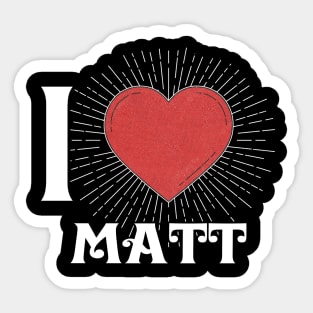 Retro Matt Pattern 80s 90s Birthday Vintage Style Sticker